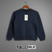 Structured sweatshirt with crew neck